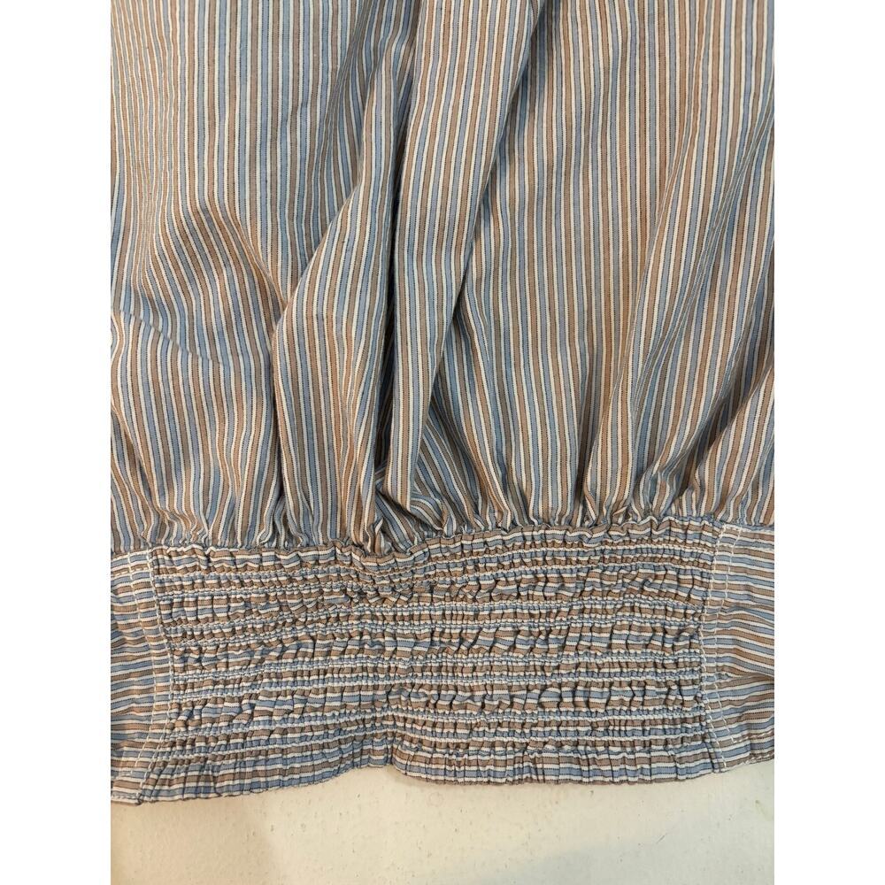 We The Free Cassie striped sleeveless crop shirt M 100% cotton festival academia - Picture 8 of 8